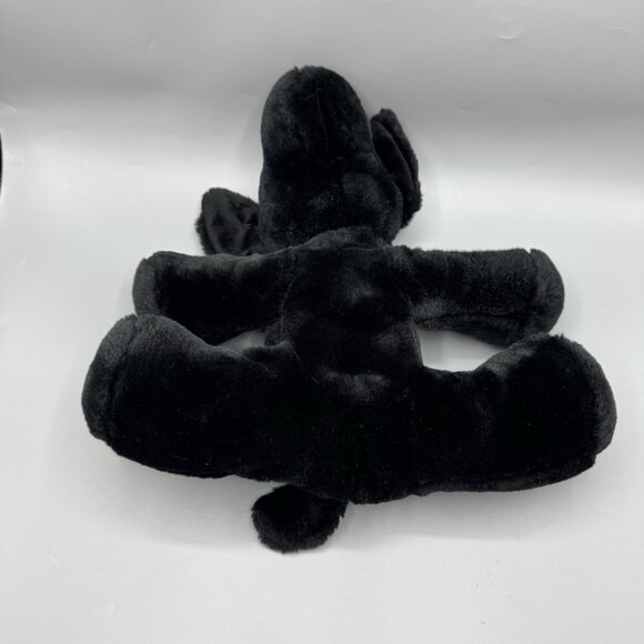 Vintage Black Labrador Puppy Dog Plush 12" Stuffed Animal NO TAGS - Picture 7 of 10